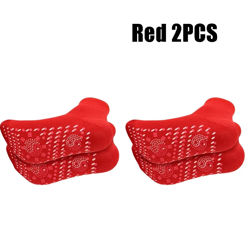 1/5pairs Tourmaline Heating Socks Winter Warm Thermal Health Care Socks Slimming Health Short Sock Magnetic Therapy Sock