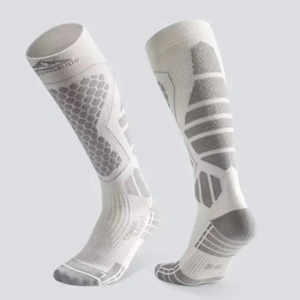 New Thickened Ski Socks Anti-slip Thermal Compression Socks Moisture-wicking Breathable Knee High Socks for Cold Weather