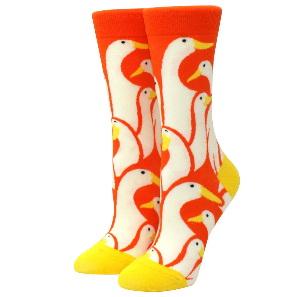 New Fashion Colorful Funny Happy Casual Women Socks Harajuku Cute Animal Cartoon Men's Socks