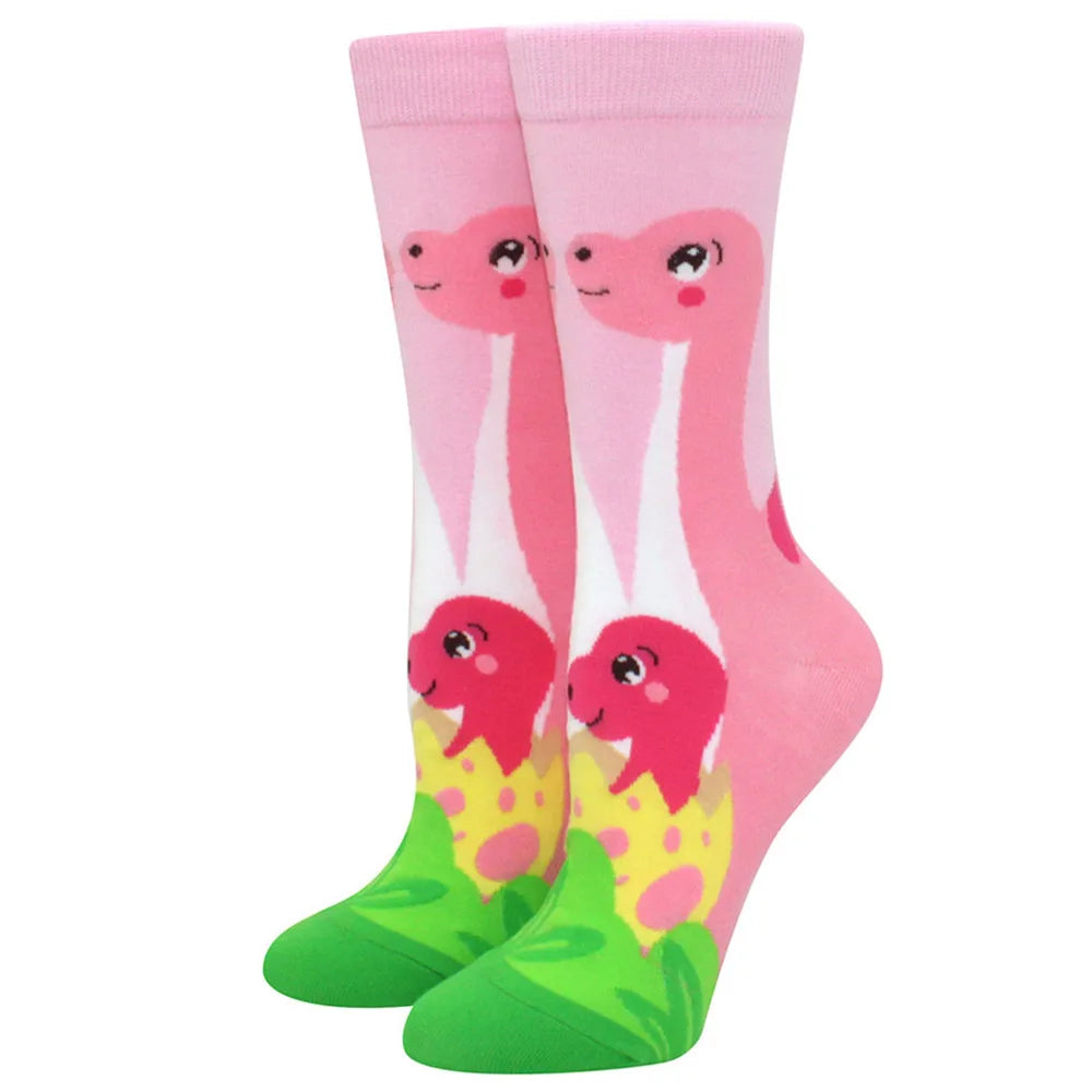 New Fashion Colorful Funny Happy Casual Women Socks Harajuku Cute Animal Cartoon Men's Socks